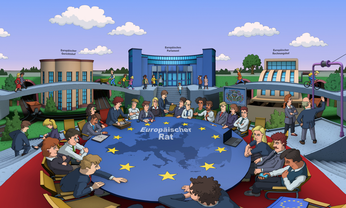 Europaische Union Rundgang Durch Die Institutionen Politik Fur Kinder Einfach Erklart Hanisauland De
