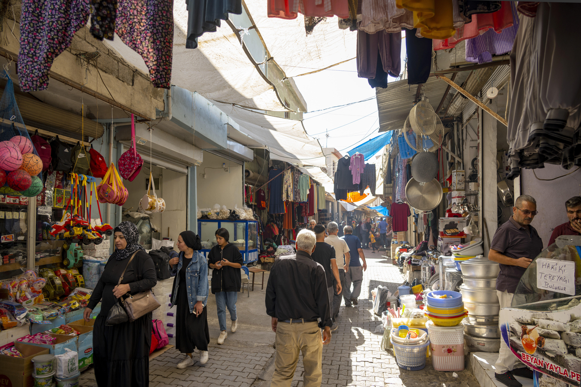 Markt in der Stadt Siirt im Südosten der Türkei