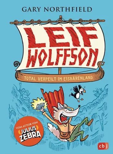 Man sieht eine Zeichnung des Wolfes Leif Wolffson, der sich im Fall begibt.