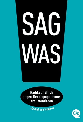 Ein großes, schwarzes Ausrufezeichen ist zu sehen. In ihm steht mit weißer Schrift der Titel des Buches.